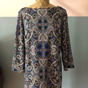Paisley shift dress